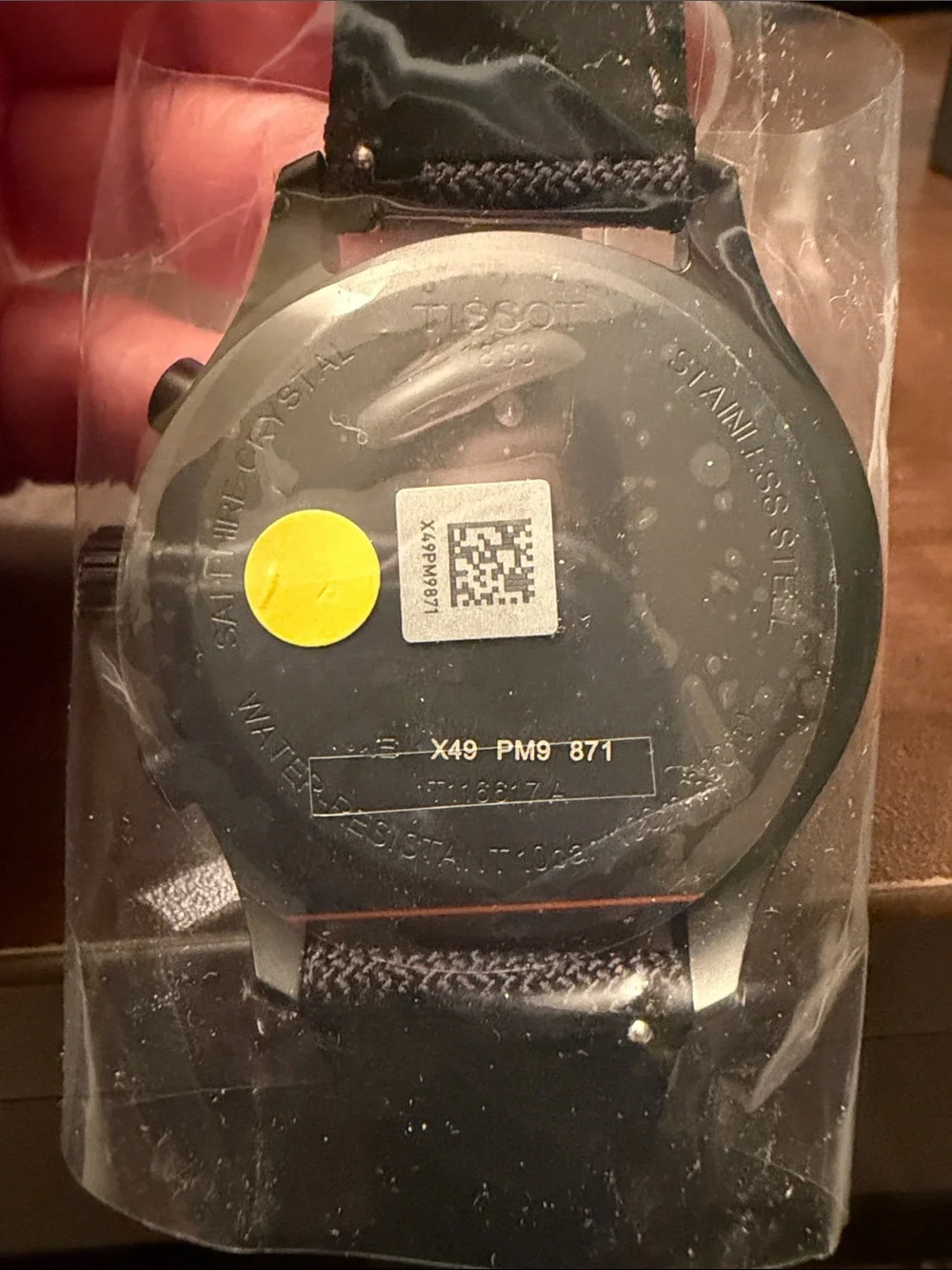 Tissot Men's White Dial Chronograph Watch with Black Accents